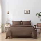 Tweepersoons Beddengoedset Xxl - Coffee Brown