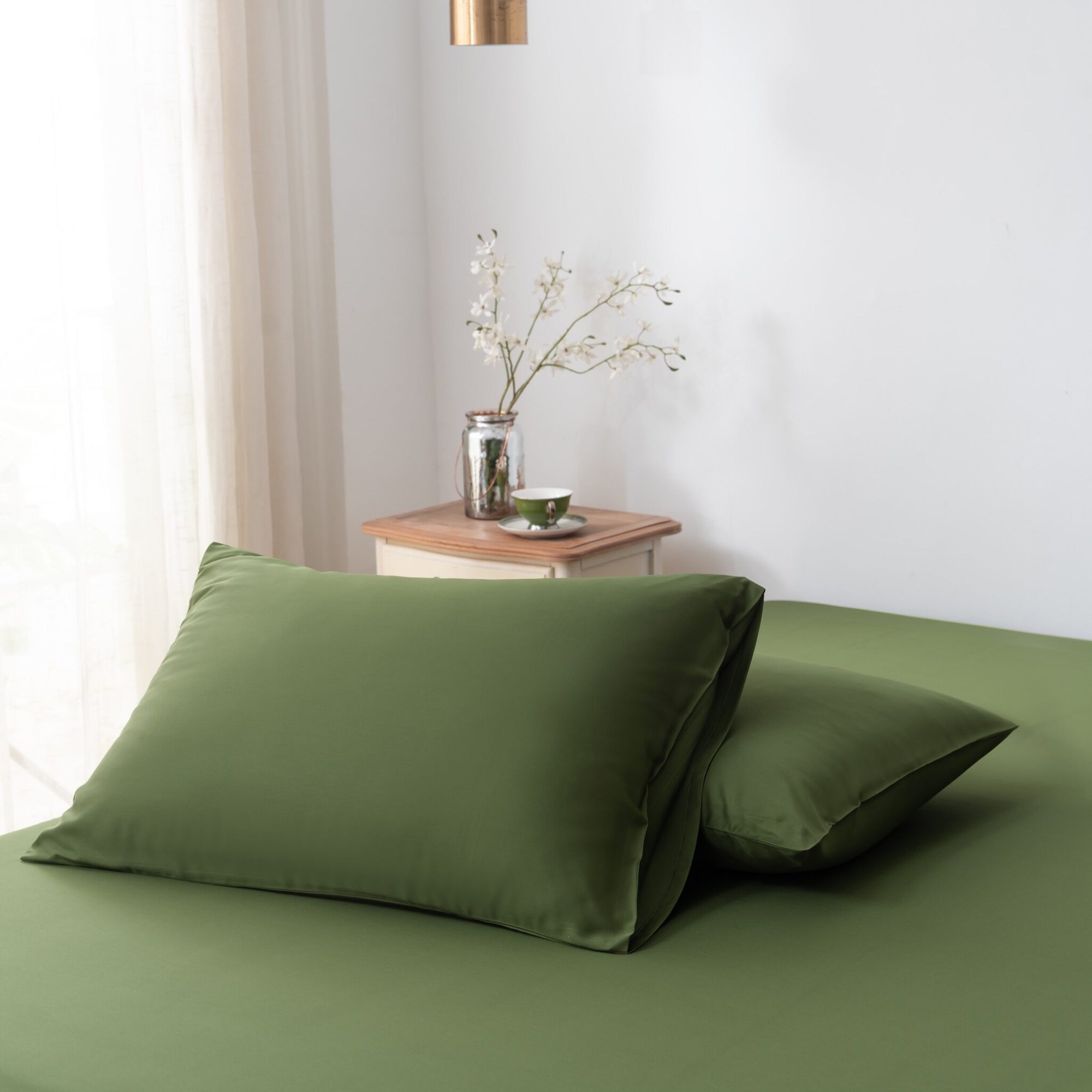 Tweepersoons Beddengoedset Xl - Deep Moss