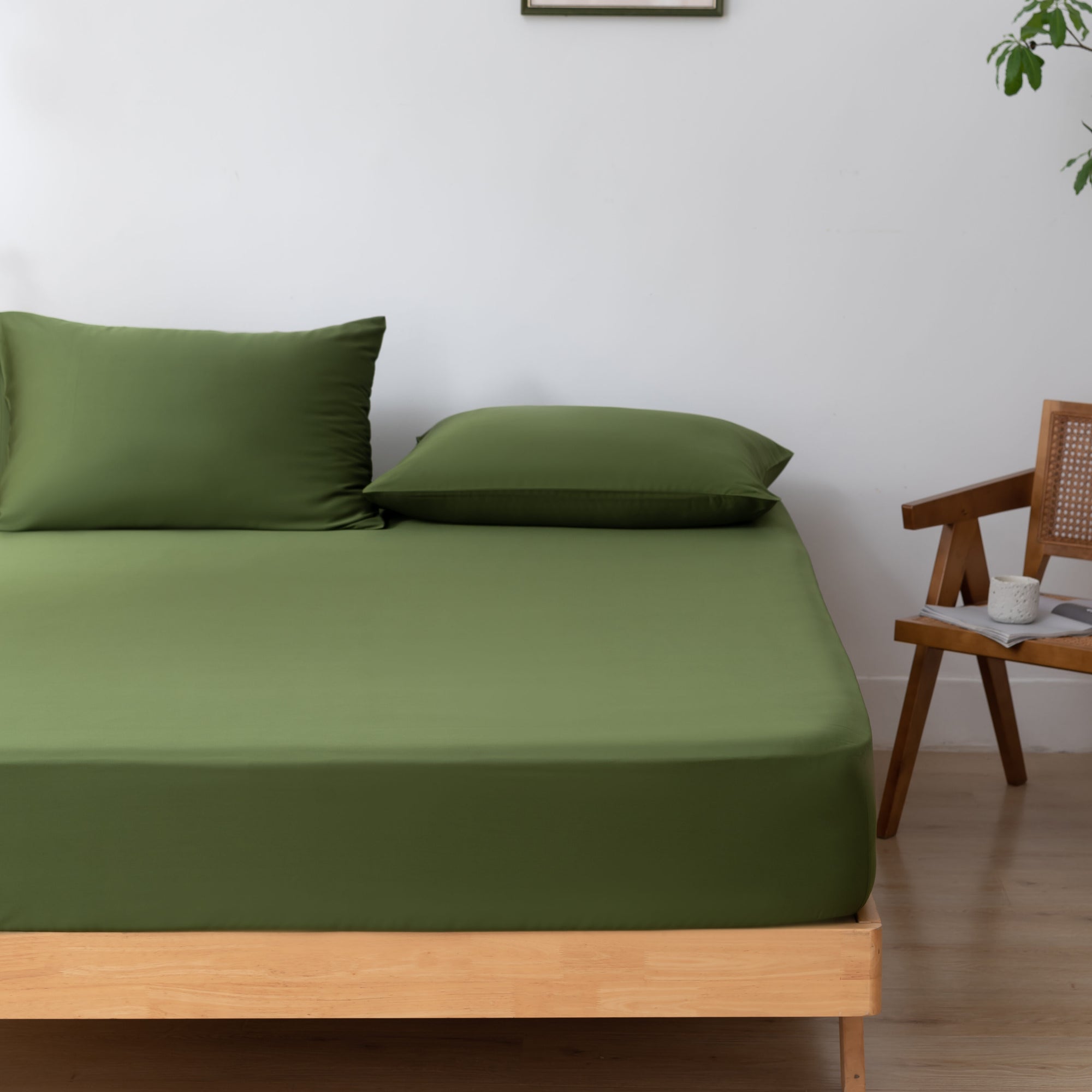 Tweepersoons Beddengoedset Xxl - Deep Moss