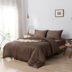 Tweepersoons Beddengoedset Xl - Coffee Brown