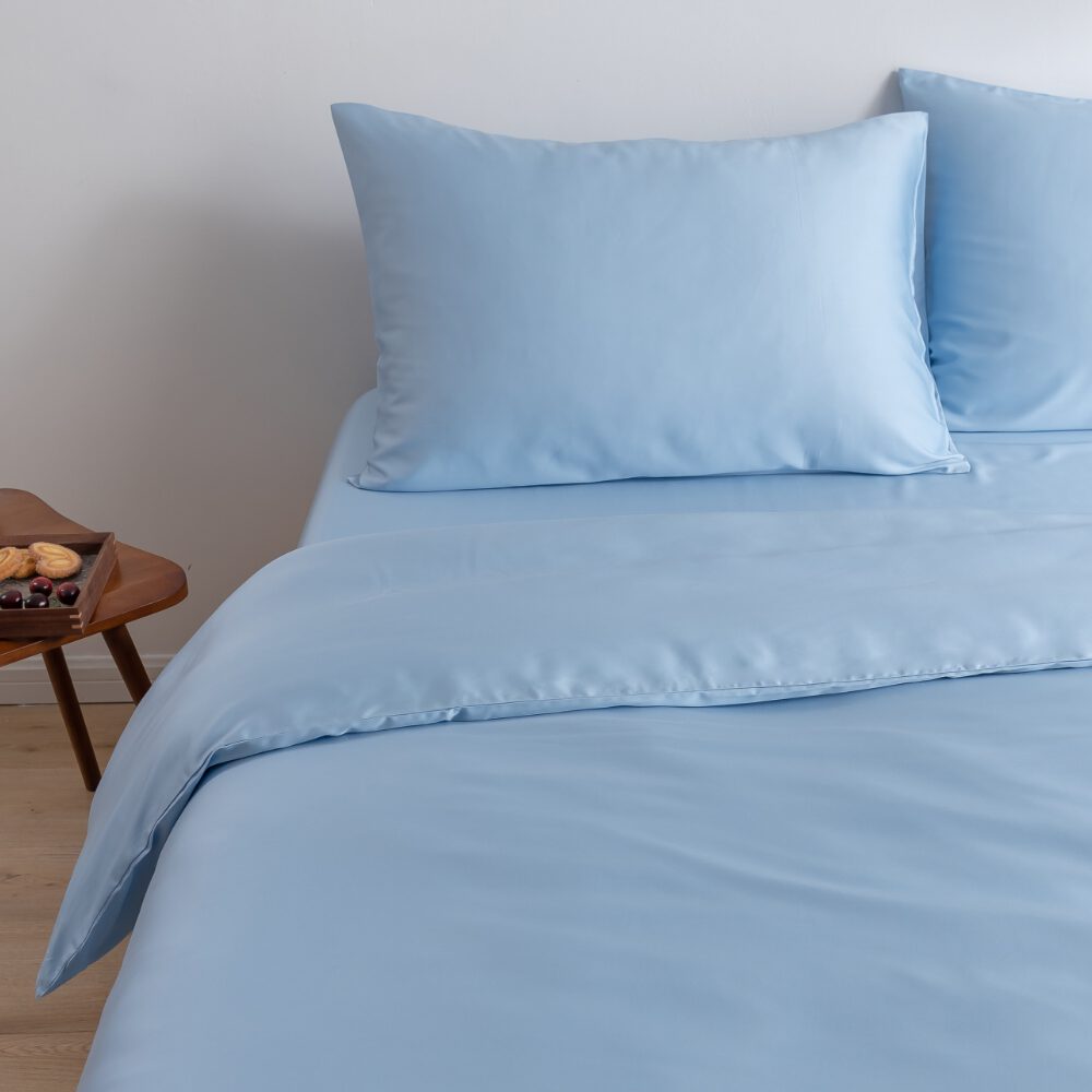 Tweepersoons Beddengoedset Xl - Sky Blue