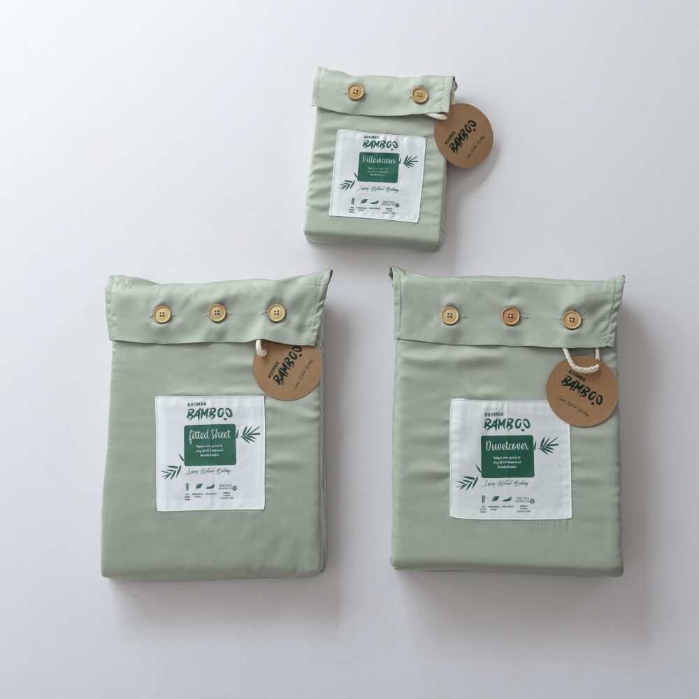 Tweepersoons Beddengoedset Xl - Sage Green