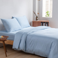 Tweepersoons Beddengoedset Xxl - Sky Blue