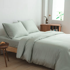 Tweepersoons Beddengoedset L - Sage Green